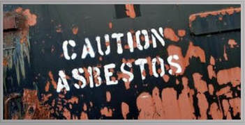 Asbestos containing material is not generally considered to be harmful unless it is releasing dust or fibers into the air where they can be inhaled or ingested